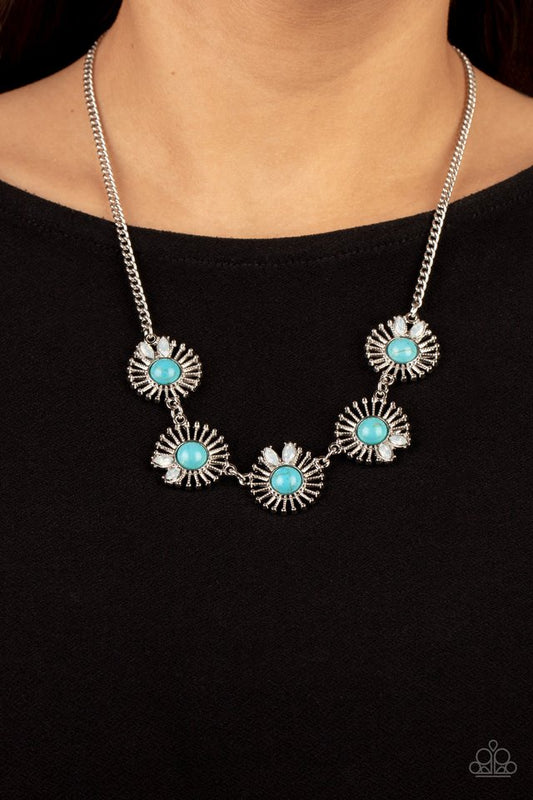 Fully Solar-Powered - Blue - Paparazzi Necklace Image