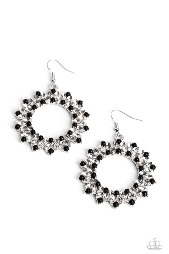 Combustible Couture - Black - Paparazzi Earring Image