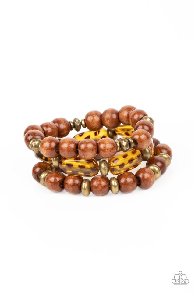 WILD-Mannered - Brass - Paparazzi Bracelet Image