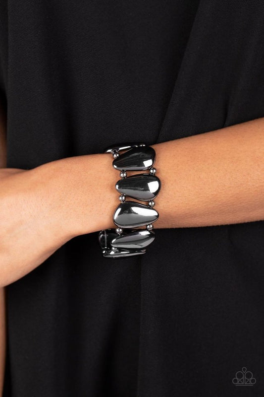 ​Classy Cave - Black - Paparazzi Bracelet Image