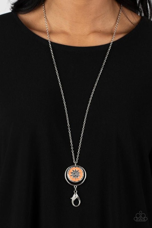 Cretian Crest - Orange - Paparazzi Necklace Image