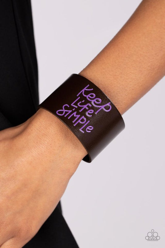Simply Stunning - Purple - Paparazzi Bracelet Image