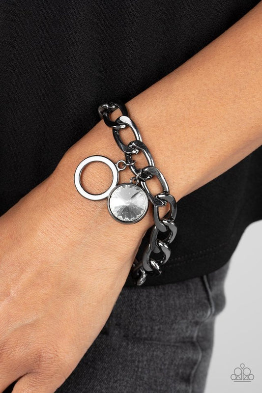 Unyielding Roar - Black - Paparazzi Bracelet Image
