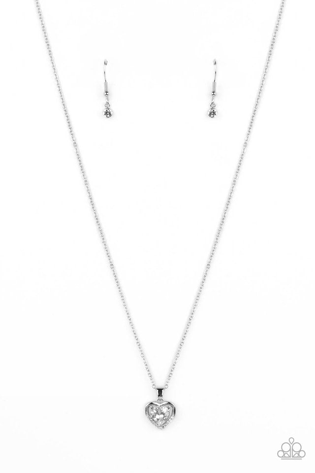Effulgently Engaged - White - Paparazzi Necklace Image
