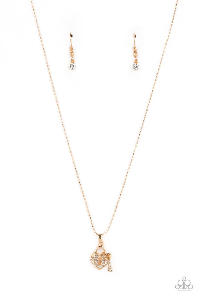 You Hold My Heart - Gold - Paparazzi Necklace Image