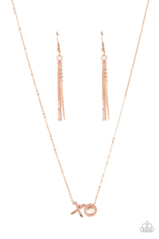 Hugs and Kisses - Copper - Paparazzi Necklace Image