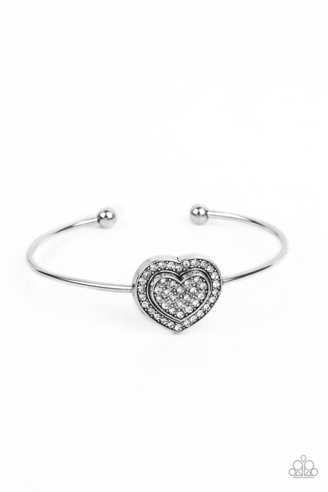 Stunning Soulmates - White - Paparazzi Bracelet Image