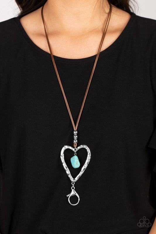 Santa Fe Sweetheart - Blue - Paparazzi Necklace Image