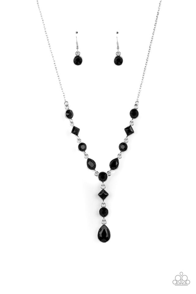 Forget the Crown - Black - Paparazzi Necklace Image