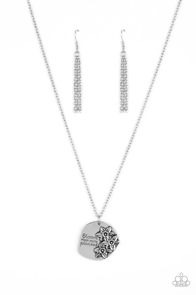 Planted Possibilities - Silver - Paparazzi Necklace Image