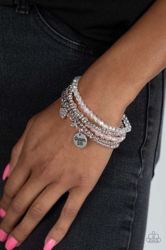 Teenage DREAMER - Pink - Paparazzi Bracelet Image