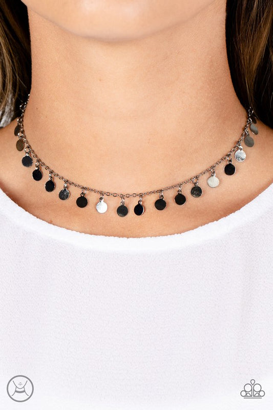 Champagne Catwalk - Black - Paparazzi Necklace Image
