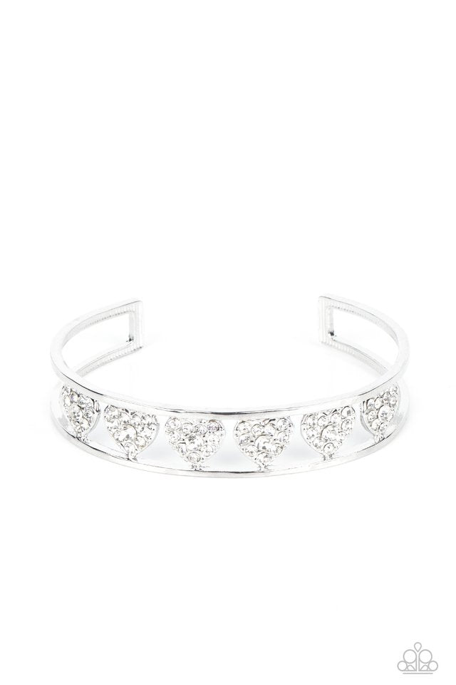 Decadent Devotion - White - Paparazzi Bracelet Image