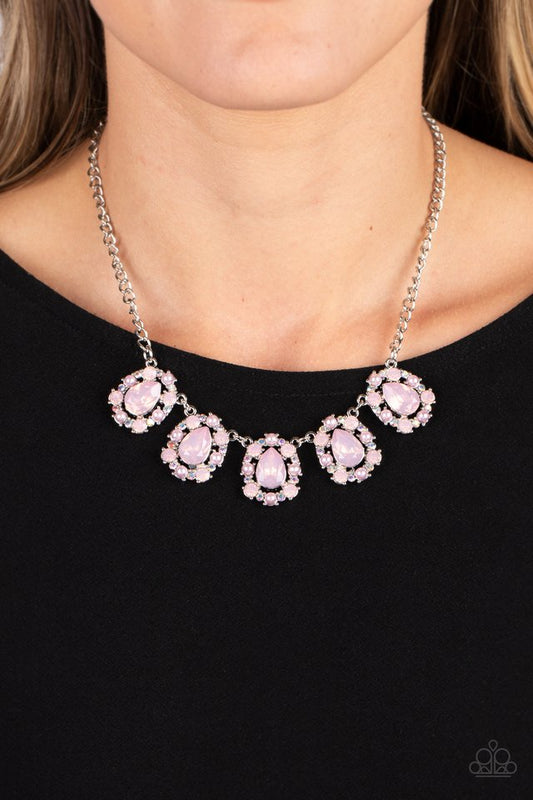 Pearly Pond - Pink - Paparazzi Necklace Image