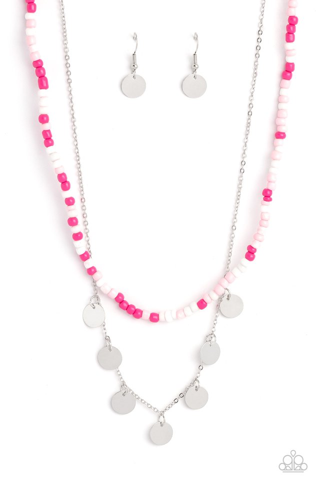 Comet Candy - Pink - Paparazzi Necklace Image