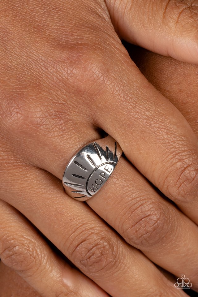 Hope Rising - Silver - Paparazzi Ring Image