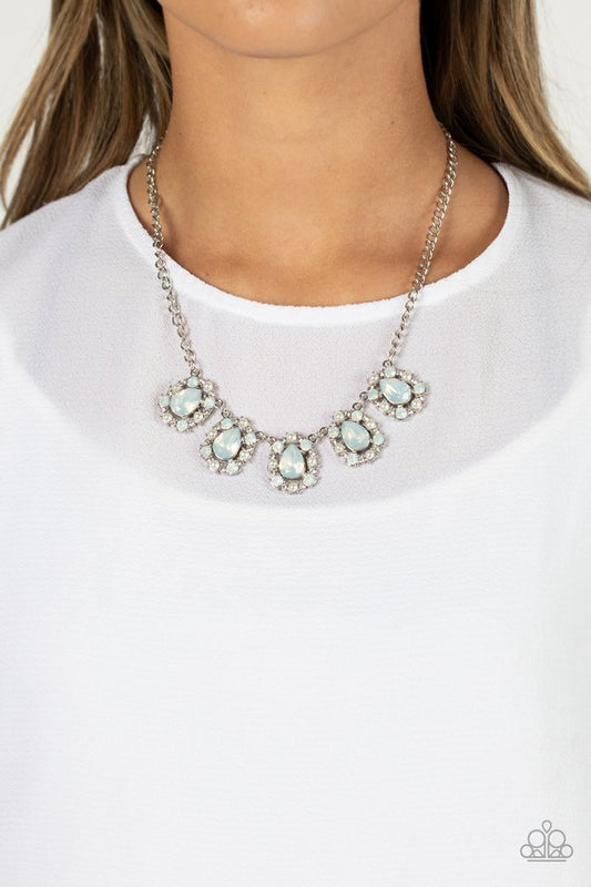 Pearly Pond - White - Paparazzi Necklace Image