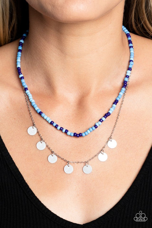 Comet Candy - Blue - Paparazzi Necklace Image