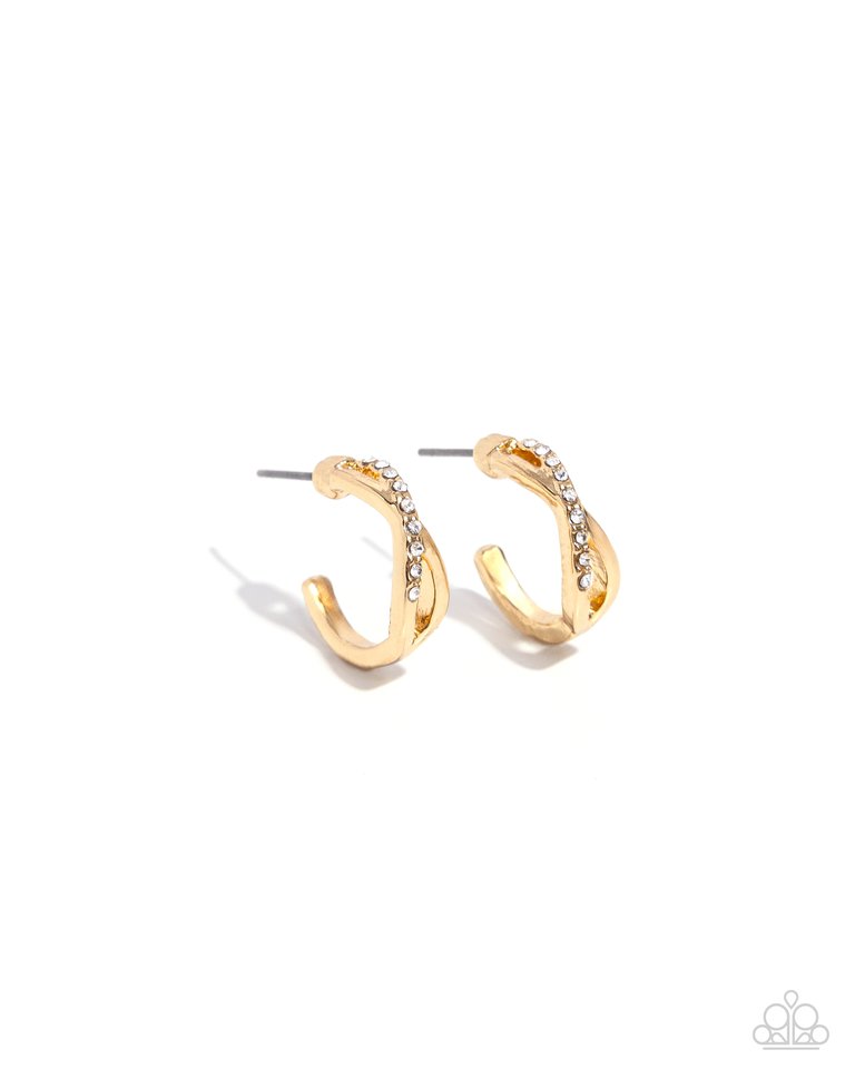 Horoscopic Helixes - Gold - Paparazzi Earring Image