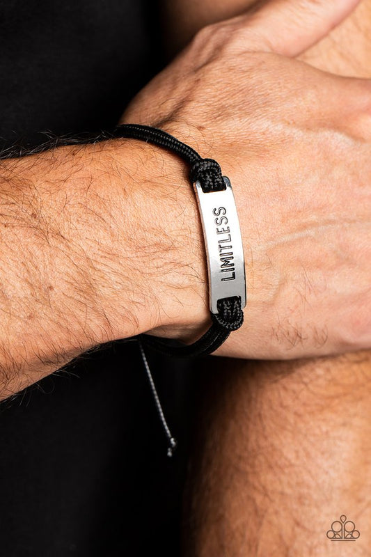 Limitless Layover - Black - Paparazzi Bracelet Image