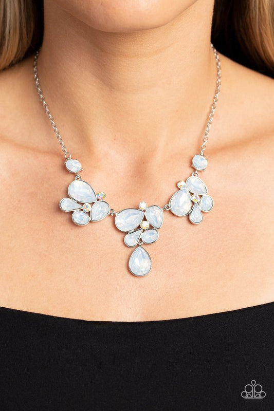 Everglade Escape - White - Paparazzi Necklace Image
