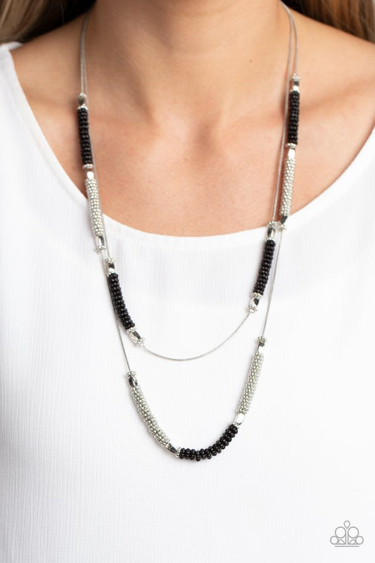 Caviar Chic - Black - Paparazzi Necklace Image