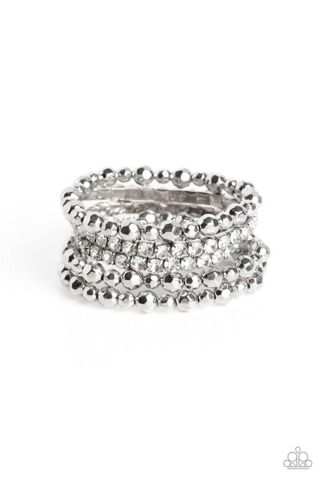 Top Notch Twinkle - White - Paparazzi Bracelet Image