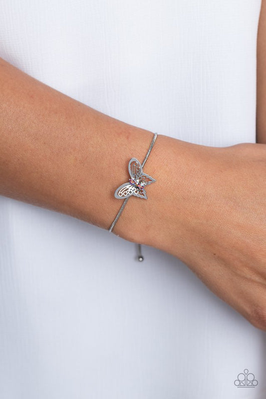 Wings of Wonder - Pink - Paparazzi Bracelet Image