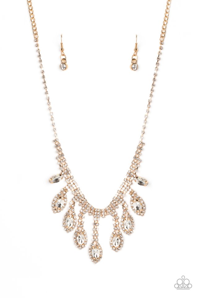 REIGNING Romance - Gold - Paparazzi Necklace Image