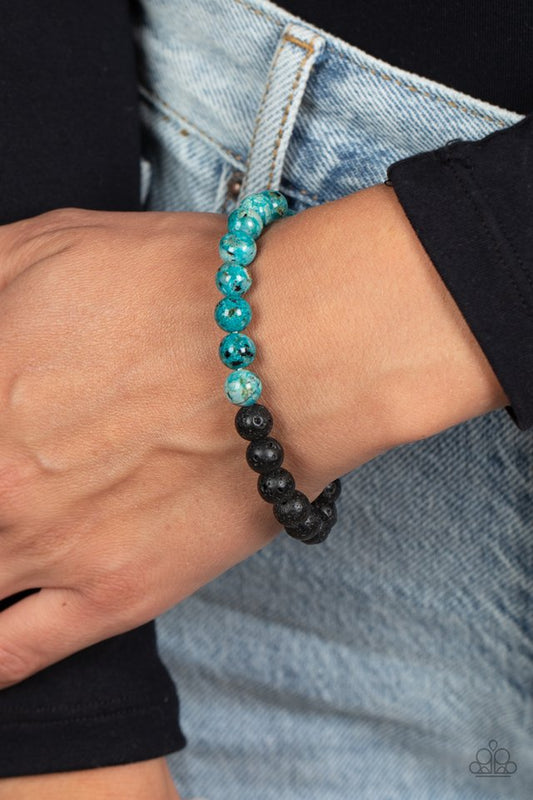 LAVA Language - Blue - Paparazzi Bracelet Image
