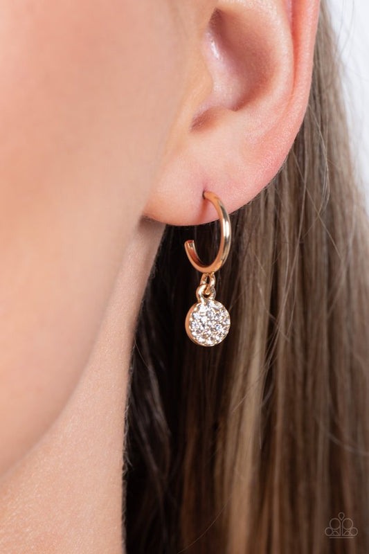 Bodacious Ballroom - Gold - Paparazzi Earring Image