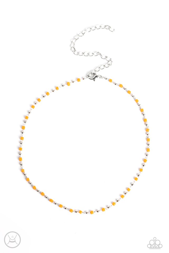 Neon Lights - Orange - Paparazzi Necklace Image