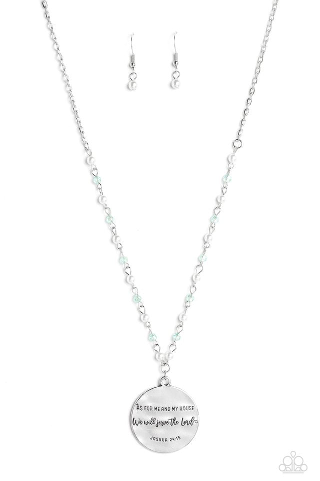Serving the Lord - Blue - Paparazzi Necklace Image