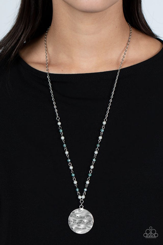 Serving the Lord - Blue - Paparazzi Necklace Image