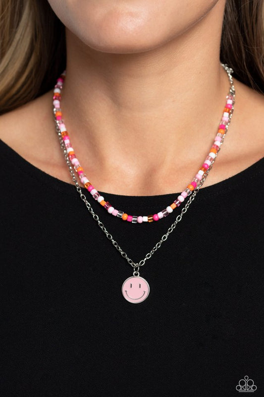 High School Reunion - Pink - Paparazzi Necklace Image