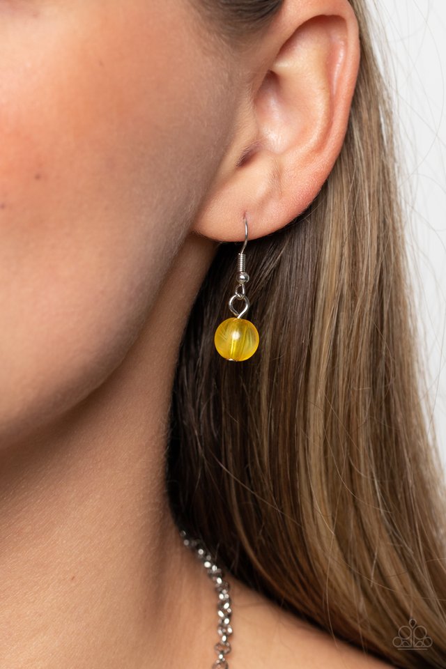 Newly Neverland - Yellow - Paparazzi Necklace Image