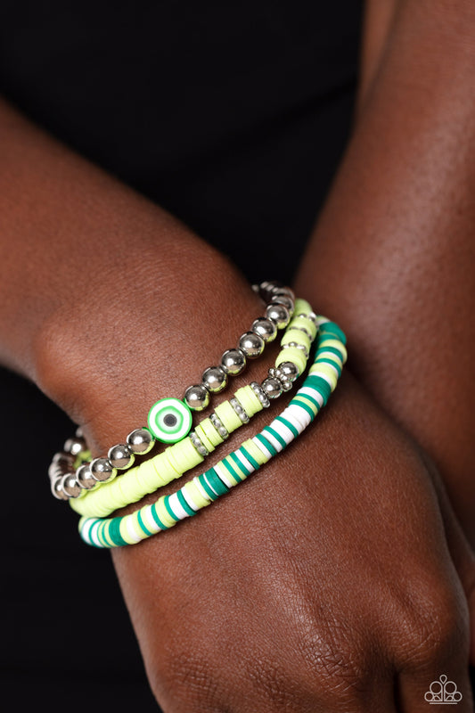 Paparazzi Bracelet ~ Sam EYE Am - Green