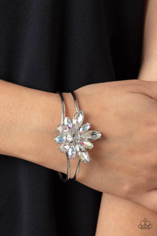 Chic Corsage - White - Paparazzi Bracelet Image