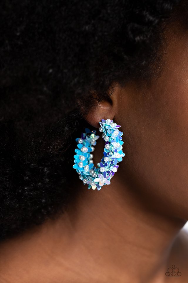 Fairy Fantasia - Blue - Paparazzi Earring Image