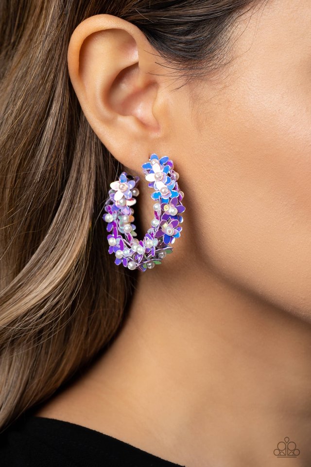 Fairy Fantasia - Purple - Paparazzi Earring Image
