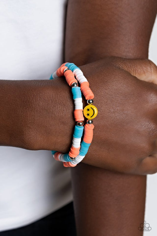In SMILE - Orange - Paparazzi Bracelet Image