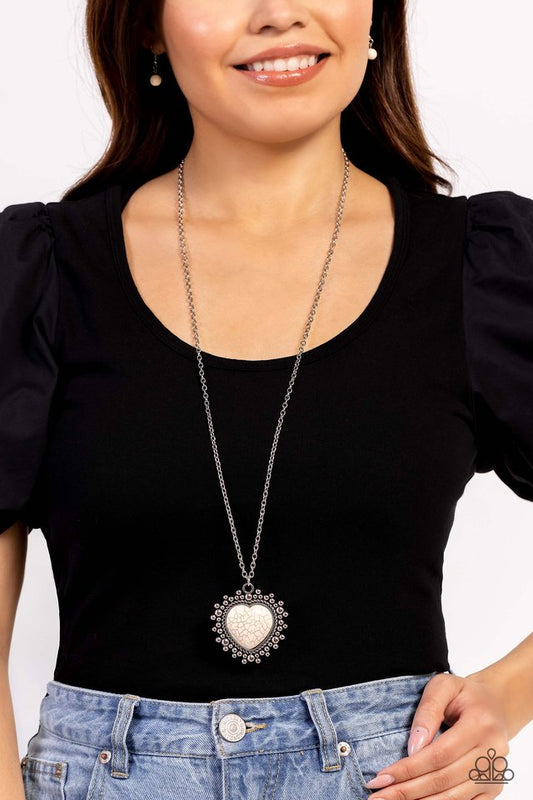 Southwestern Sentiment - White - Paparazzi Necklace Image