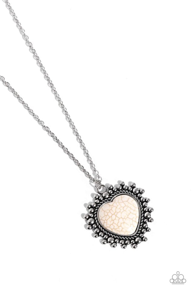 Southwestern Sentiment - White - Paparazzi Necklace Image