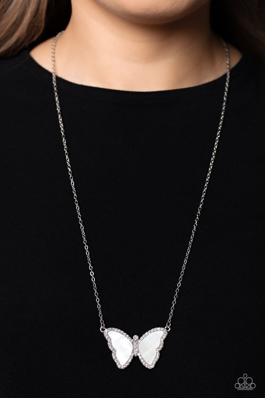 SHELL-bound - White - Paparazzi Necklace Image