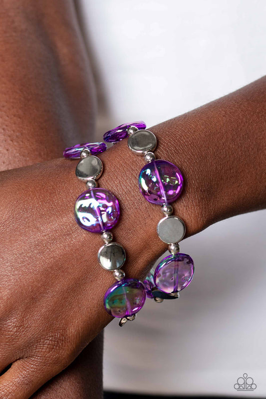 Paparazzi Bracelet ~ Discus Throw - Purple