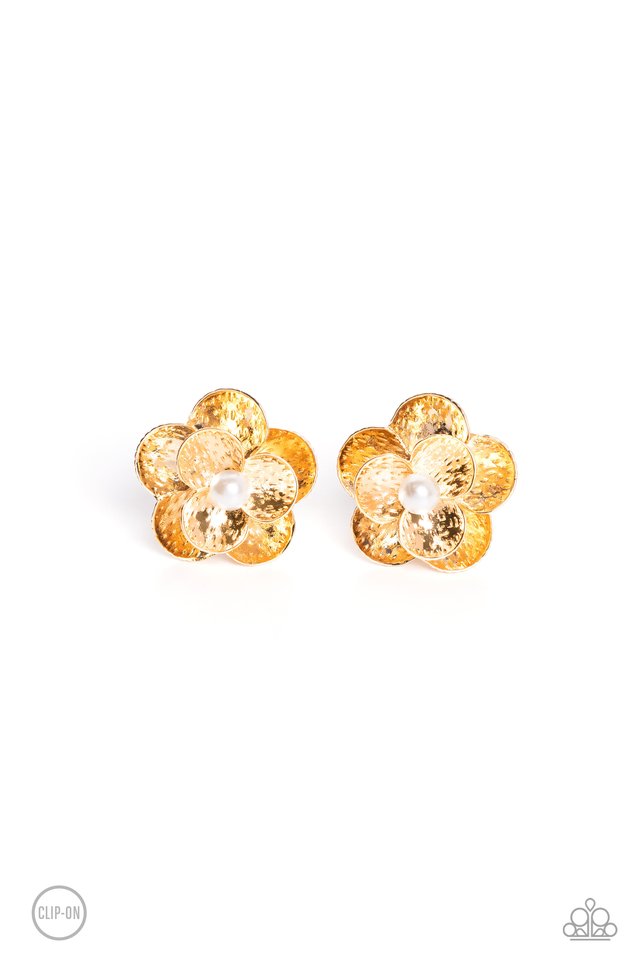 Miami Magic - Gold - Paparazzi Earring Image