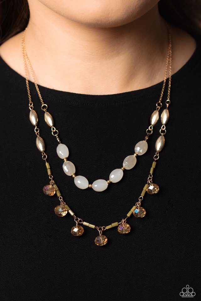 Sheen Season - Gold - Paparazzi Necklace Image