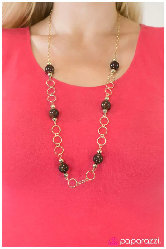 Paparazzi Necklace ~ Dressed to Impress - Gold