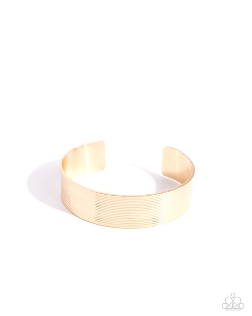 Linear Layers - Gold - Paparazzi Bracelet Image