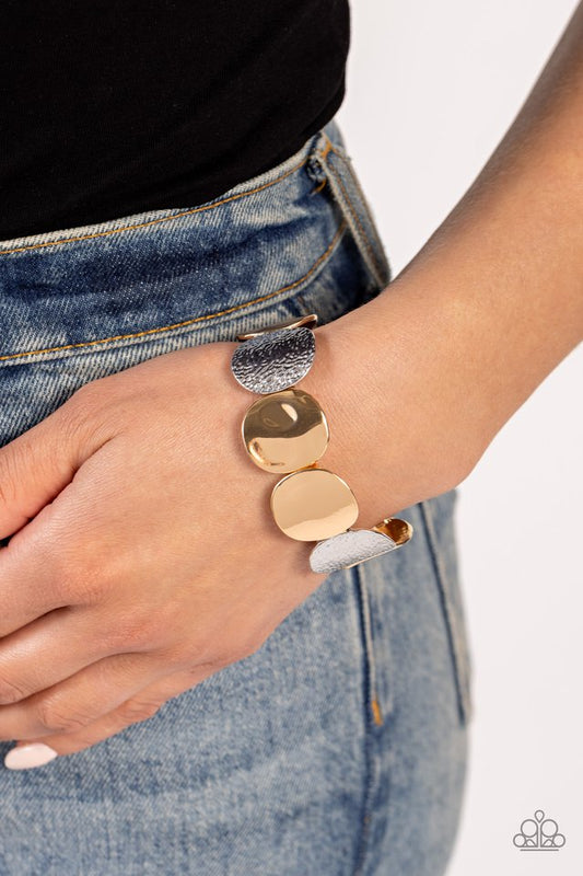 Rippling Record - Multi - Paparazzi Bracelet Image